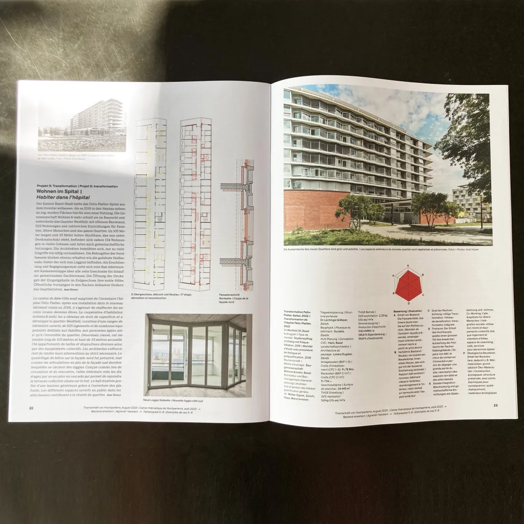 Hochparterre Bestand erweitern Tisch