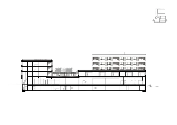 Laengsschnitt Wohnbau