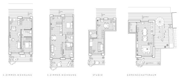WBW Pilgerbrunnen Wohnungsgrundrisse