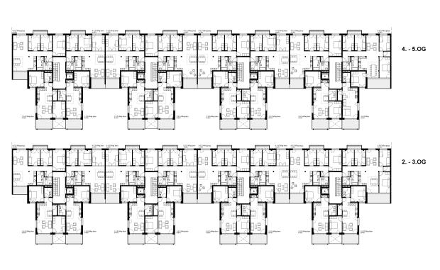 03 Grundrisse 2. 5. OG