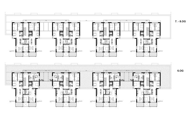 04 Grundrisse 6. 8. OG